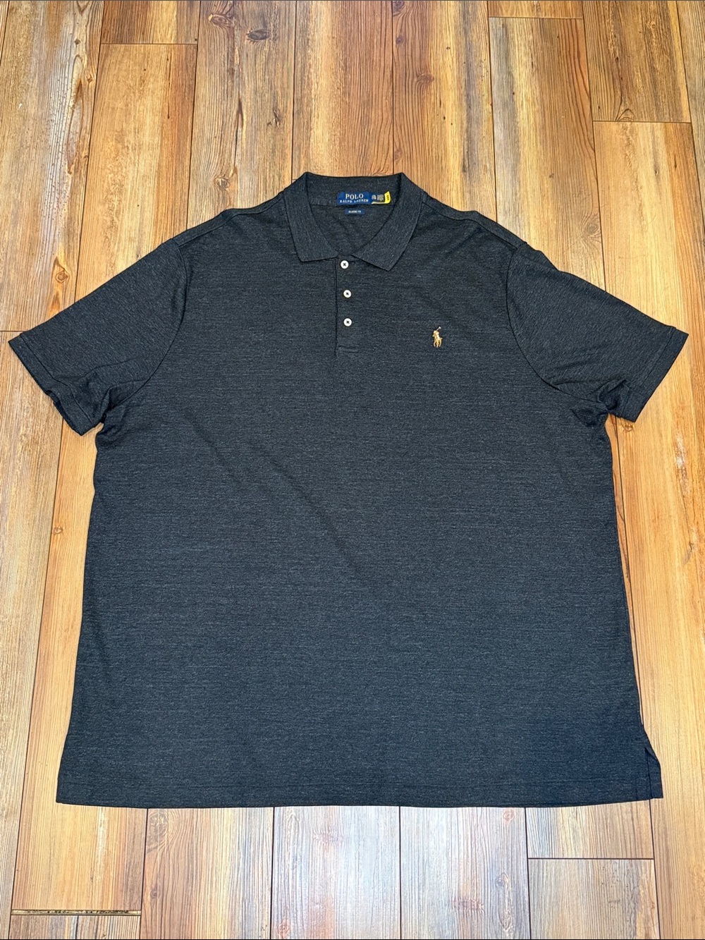 NWOT Polo Ralph Lauren Grey Short-Sleeve Polo with Gold Pony Classic Fit XXL